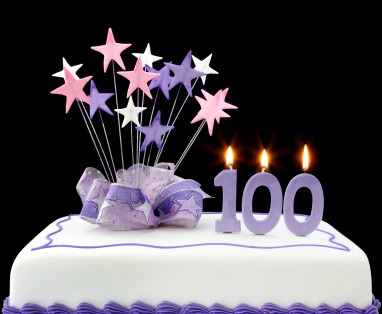 Flower Birthday Cake on 100th Birthday Ideas  For A 100th Birthday Celebration  Mark The