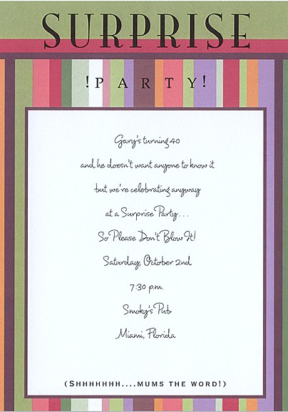Adult Birthday Party Wording 21