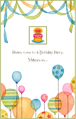 Birthday Party Invitation Templates Free on Free Printable Birthday Invitations A Little Creativity  A Color