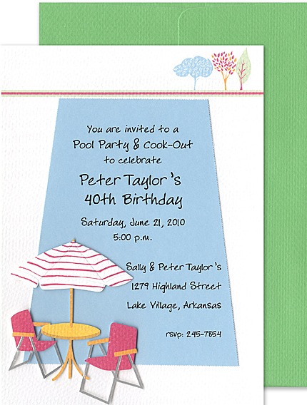 60th birthday pool party invitations. retirement invitations wording