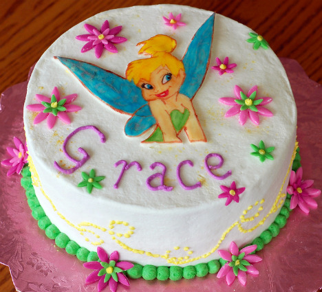 Girls Birthday Cake on Tinkerbell Birthday Party   Tinkerbell Birthday Cakes