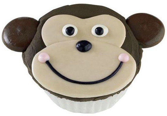 1st monkey cupcake