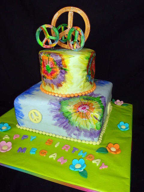 decade themes birthday cakes