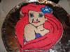 My first cake: Ariel with a pig snout nose :-P
