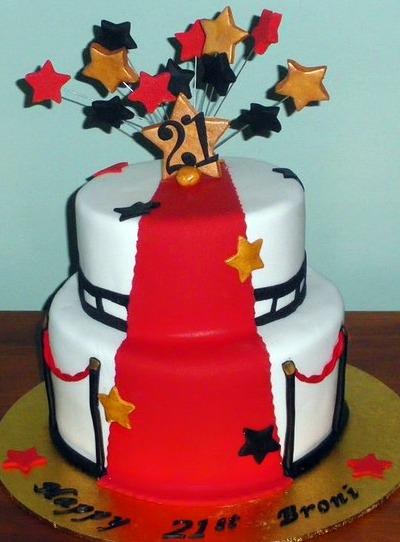 hollywood party cake