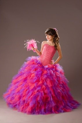 Quinceanera Feathers Dresses