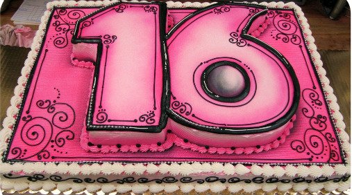 sweet 16 birthday cakes